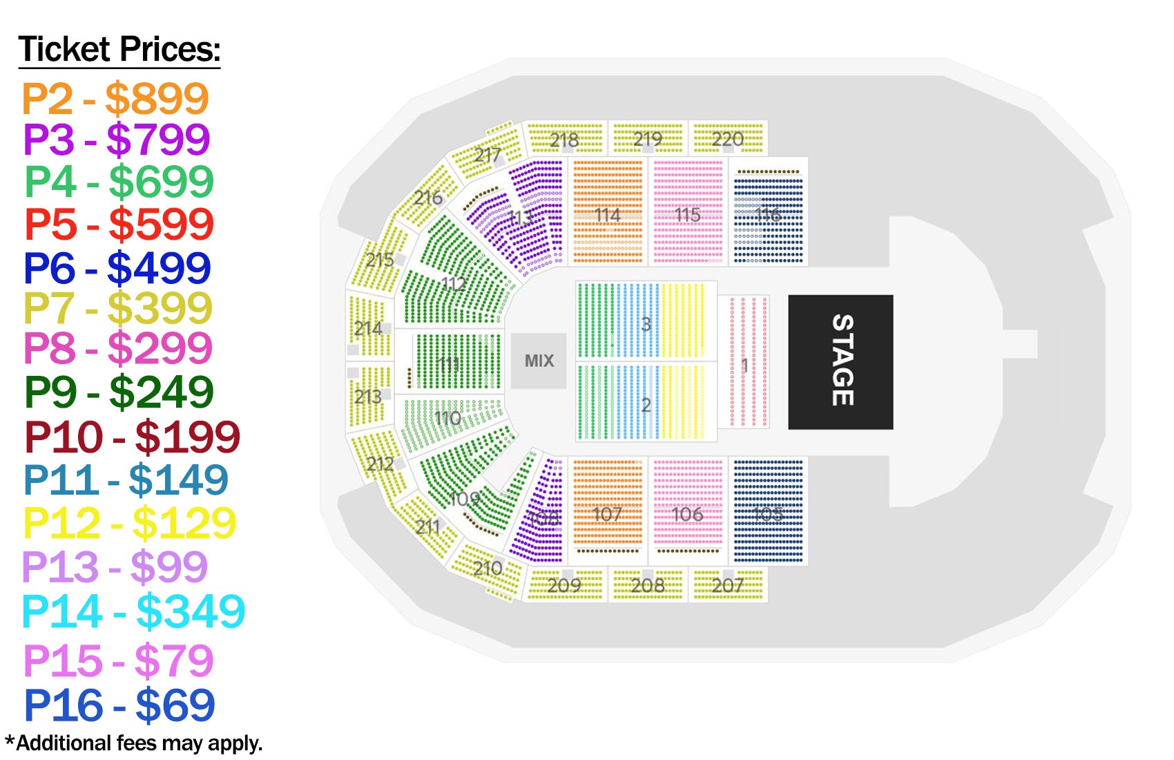 Seating Charts | CURE Insurance Arena